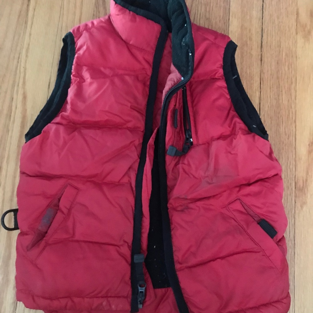 Kid's Red Vest With Fleece Lining
